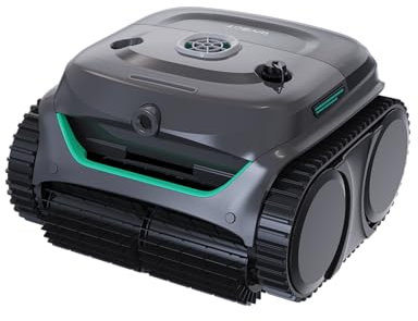 WYBOT C2 Vision AI telecamera robot piscina cordless con batteria, robot piscina pareti e fondo, filtrazione a due strati, motore brushless, aspirazione potente, per piscine interrate fino a 180㎡