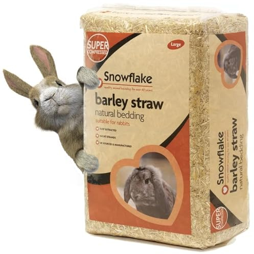 Pluto Packaging Extra Soft Barley Snowflake Natural Pet & Animal Bedding
