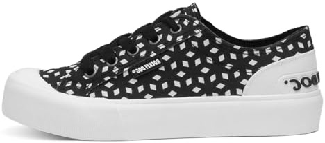 Rocket Dog Jazzin Plus Womens Black Canvas Shoe - Size 8 UK - Black