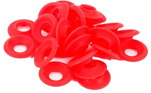 KooingTech 25Pcs Silicone Grolsch Gaskets, Swing Flip Top Bottle Gasket, Red Beer Bottle Seals Top Washers for Swing Flip Top Home Brew Beer Seals