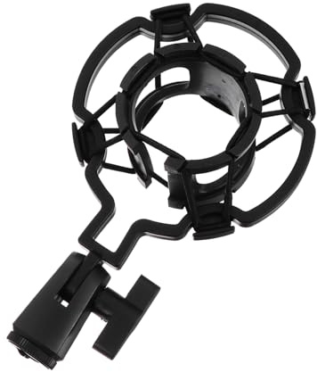 CLISPEED Soporte de Micrófono Plástico Antivibración para Condensador con Montaje de Suspensión para Brazo y Uso Profesional