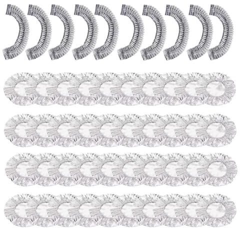 Folieskydd – 50 stycken återanvändbar förtjockad wrap | flexibel matförvaring aluminiumfilmlock | elastiska töjbara skålisoleringskepsar | universell köksplatta för grill