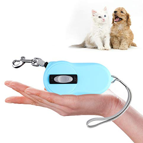 SUPERNIGHT Extendable Dog Lead 3-Meter/9.8ft 360° Tangle-Free Mini Retractable Dog Leash Great for Small Breed Pets Dogs Cats Rabbits Under 10kg(22lbs) with One Easy Button Brake & Lock, Blue