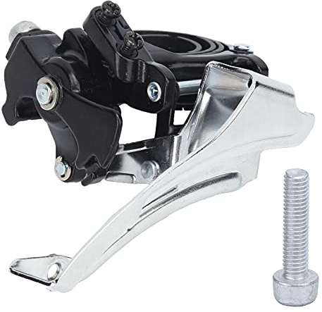 Alomejor Umwerfer High Carbon Steel Mountainbike Umwerfer für Dreizahn-Kettenblätter von 42-34-24T und 42-32-22T