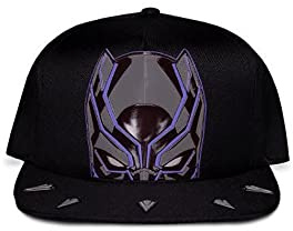 Difuzed Unisex Marvel Cap Black Panther Baseballkappe, Mehrfarbig, One Size
