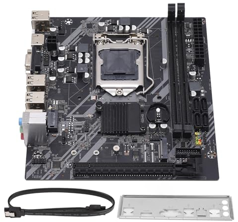 Placa Base de Computadora H61M Placa Base M ATX, para LGA1155 Corei7 I5 I3, 4 X SATA2.0, PCIE1X X 1, VGA, HDMI, COM, USB2.0 X 6, Placa Base de Escritorio