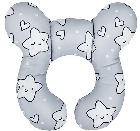 Cuscino da viaggio per auto per bambini, cuscino di supporto per testa e collo, cuscino per seggiolino auto, cuscino per dormire per bambini, a forma di U, cuscino per poggiatesta per seggiolino auto
