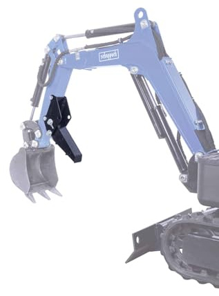 Scheppach Pouce mécanique pour Mini-Pelle EXC815 | idéale pour saisir des matériaux de formes irrégulières tels que pierres, roches, branches ou décombres de construction