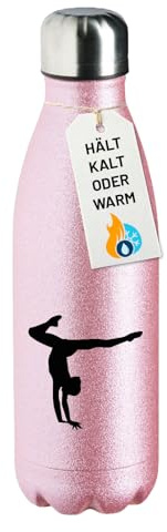 Huuraa Glitzer Trinkflasche Turnen Gymnastik Geschenk