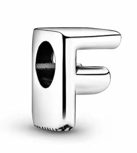 WEIMU Bokstavsberlocker silver amuletter hängen silver 925 för armband, stopp charm hängen, pärlberlocker, kompatibla med europeiska armband och halsband för kvinnor