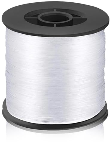BLMHTWO Fishing Wire, Clear Fishing Line Invisible Wire | 200M Nylon Fishing Line 0.8mm 40lb Invisible Nylon Wire Corrosion Protection for Saltwater Freshwater
