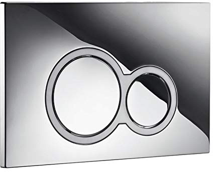 Adept Essential ISO Press Panel Chrome with Satin Detailed Finished for WC frame (235mm x 151mm)