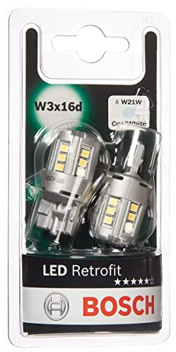Bosch -W21W LED Retrofit lampes auto - 12 V 2,5 W W3x16d - 2 ampoules