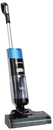 Ecowell Cordless Wet Dry Vacuum Cleaner Multi-Surface Air-Drying Digital Display for Hard Floors LULU Quick Clean P05, Blue