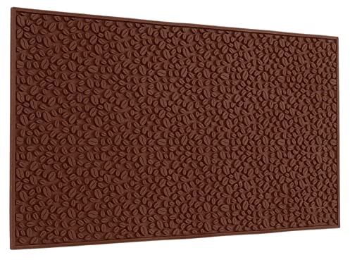 Natudeco Alfombrillas de Servicio de Bar y Pub Aislada Antideslizante Alfombrilla de Café, Fácil de Limpiar, Uso Doméstico O Comercial (Brown)