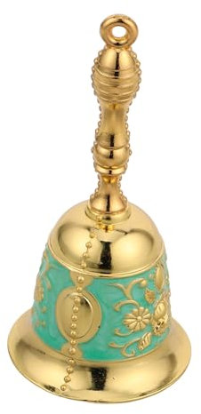 Mipcase Campana de Mano Retro de Metal para Cena Servicio de Restaurante Aula Estilo Vintage para Iglesia y Oración