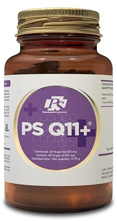 PS Q11+ - Coenzima Q10 100 mg con NADH, Magnesio y Bromelaína, Suplemento Antioxidante, Apoya la Energía Celular y Vitalidad para el Bienestar Diario | 30 Cápsulas Vegetales
