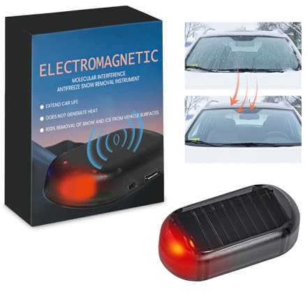 TISMHGKU Degivrant Vitre Voiture, Dégivreur Voiture, Dégivreur Electromagnétique pour Voiture, Dégivreur de Pare Brise Electrique, Outil de Dégivrage Rapide et de Déneigement pour Pare-Brise