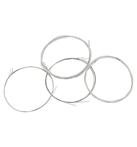 8Pcs Mandolin Strings Silver Mandolin Strings Plated Copper Alloy Strings Replacement Clear Beautiful Timbre