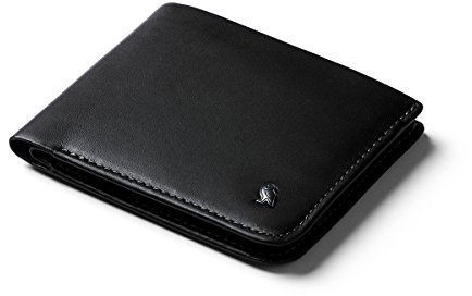 Bellroy Hide & Seek Wallet (Slim Leather Bifold Design, RFID Blocking, Holds 5–12 Cards with a Hidden Section) - Black