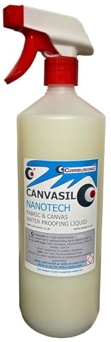 Carbusonic convertible roof waterproofer protector spray, Soft top waterproofing fabric stain repellant Nano hydrophobic. (1 lt)