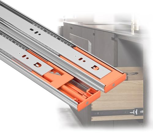 Rieles Para Cajones Guías Para Cajones de Servicio Pesado Guias Correderas Para Cajones Capacidad de Carga de Hasta 100kg Para Cajones de Cocina Y Armario (Size : 16in/40cm)