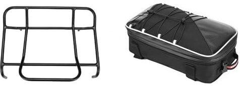 FUNFOB Porte-Bagages pour BMW pour R1250RT pour K1200GT pour K1300GT pour K1600GT R1200 RT Top Cases Support Sac Arrière Sacs À Bagages Supports Garde-Corps Moto Porte-Bagages(A Set)