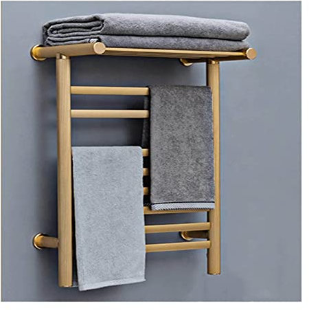 WUBYING Towel Radiator, Carbon Fiber Electric HeaterTowel Rack, Wall Mounted ElectricTowel Rail, Central HeatingTowel WarmerTowel Rail Bathroom Radiator Flat Panel Designer Central(