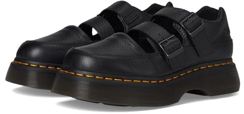 Dr. Martens Women's Buzz Mary Jane Shoes, Black Milled Nappa, 7UK, 9 US Women