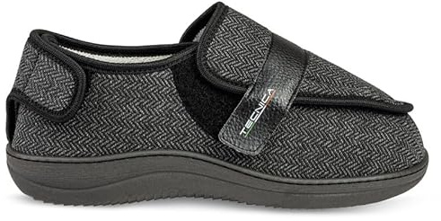 EXTRO STYLE - Scarpe Ortopediche Donna e Uomo Tecnica 3A Spig - per Fasi Post Operatorie, Cute Fragile - Antibatteriche e Ipoallergeniche - Antiscivolo e Plantari Estraibili - (Nero, 39)