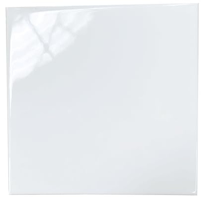 Azulejo de cerámica monocción Blanco brillo de 15x15 (BLANCO BRILLO) Precio por caja, 44 piezas, 1m2.