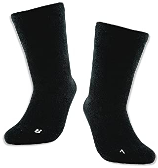 Vitopia 4 Paar Gesundheitssocken für Diabetiker-Socken ohne Gummi-Bund für Herren & Damen | Extra weiter Schaft in breiter Trichterform | besonders Venenfreundlich (Schwarz 47-50)