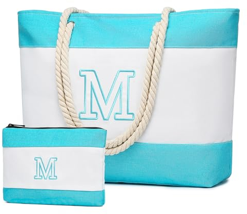 oscaurt Strandtasche Geschenke für Frauen Personalisierte Geburtstagsgeschenk für Frauen Tasche Shopper Damen Einkaufstasche Umhängetasche für Schwester Ehefrau Mama