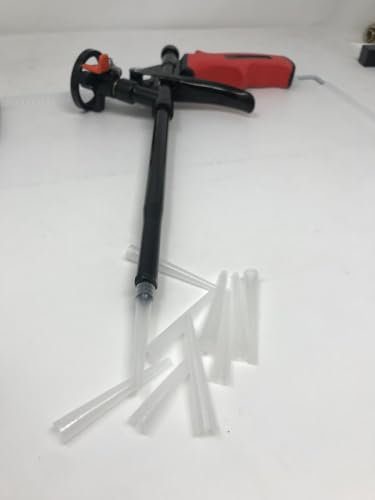 10er-Pack Kunststoffdüsen für Schaumpistole, selbstreinigende Schaumpistole, Schaumpistole Teflon beschichtet Abdichten, Füllen, Abdichten, Fenster montage Bauschaum PU Pvc Kunststoffenster Tür