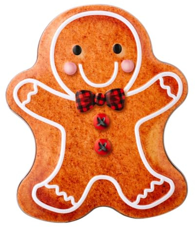 MAGICLULU Christmas Cookie Tins Holiday Candy Box Lid Tinplate Storage Case Holiday Cookie Tins Cookies Christmas Biscuits Storage