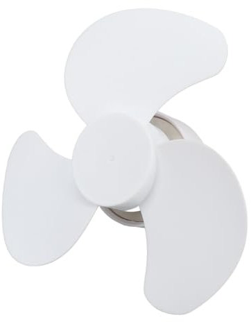 Ghzste Ventilatore da soffitto E26/E27, mini ventilatore 6 pollici, basso profilo, silenzioso, avvitabile per camera da letto, soggiorno, cucina, ufficio
