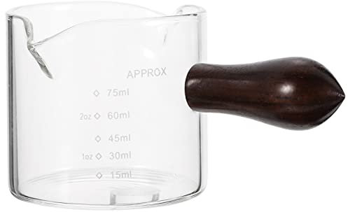 Alipis Tazza Da Espresso Doppio Becco Termoresistente e Facile Da Pulire Misurino Per Caffè Per Uso Domestico Design Elegante e Pratico