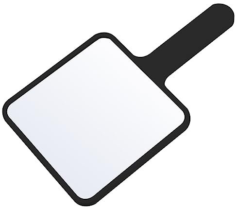 LIFKOME Kosmetikspiegel Hand Tragbar Für Damen Schminkspiegel Salonspiegel Mit Griff Kompakt Für Make-up