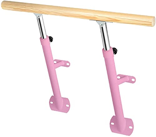 Barra De Ballet Portátil Montada En La Pared Barra De Baile Para El Hogar Barra De Altura Ajustable Barra De Ballet Estudio Escolar Gimnasio Barra De Ballet Barra Ajustable Independiente Para,Pink-1 m