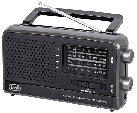 Trevi 0074600 Tragbares Radio, Schwarz