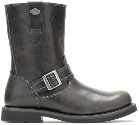 Harley-Davidson Footwear Dallam - Botas casuales de motocicleta de 8 pulgadas para hombre, color marrón, Pizarra, 41 EU