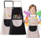 XSYKJGS Malschürze Kinder 2 Stück Schürze Kinder Schule, Verstellbare 6-10-12 Jahre Kochschürze Kinder Jungen Mädchen mit Taschen für Basteln Malen Backen Kochen