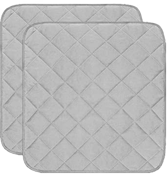 Yolispa Inkontinenzunterlage Waschbar, 2 Stück Wasserdichte Langlebige Stuhlunterlage, Waschbare Inkontinenz Sitzauflage, Saugfähig Stuhlauflagen für Sessel Stühle Rollstuhl, 54x56cm