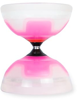 SUNDIA Falcon Series - Professional Triple Bearing Diabolo for Enhanced Balance, Long Spins, High Performance for All Tricks and Levels - Beginners to Pros, Juggling Chinese Yoyo - Pink