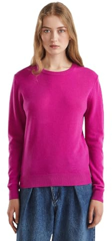 United Colors of Benetton Pull Femme, Aubergine, S