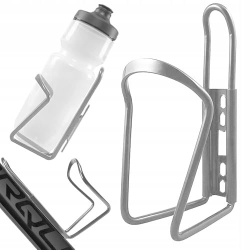 Porte-bidon Porte Gourde Velo Universel et Résistant en Aluminium Léger et Durable pour Bouteilles de 500 ml - 1 500 ml - Vélo de Montagne, VTT, BMX, Route