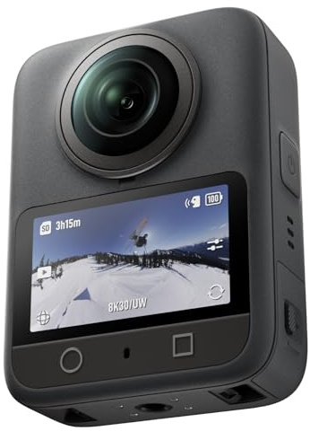 DJI Osmo 360 Standard Combo – 360 Grad Kamera mit 1-Zoll Sensor, Natives 8K-360° Video, 120MP Panoramafotos, 100 Min 8K Aufnahme, Wasserdicht, Kompakte Action Cam & Vlog Kamera für Reisen und Sport