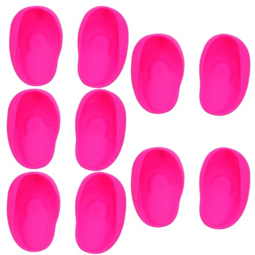 HAMPPLIES 10pezzi Protezione Auricolare in Silicone Copriorecchie Riutilizzabili per Tintura e Styling dei Capelli Impermeabili per Lavaggi e Trattamenti Design Comodo per Uso Salone