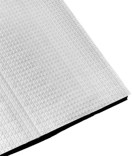 1PCS Heat Insulation Heatbed Sticker Adhesive Thermal Insulating Wool Aluminum Foil Cotton Foam Pad for 3D Printer Roof(310x310mm,7MM Thick)