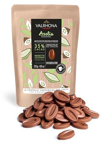 Valrhona Azelia, Avellana Couverture 35%, Callets, 250 g
